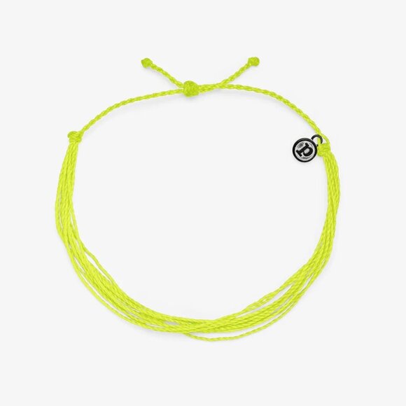 Brand New Pura Vida Neon Yellow Original Anklet - Picture 2 of 2